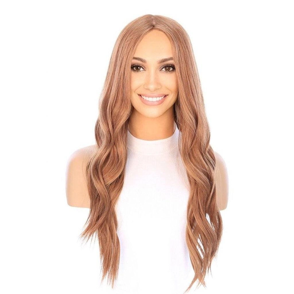 26" Ponytail Silk Top Strawberry Blonde Wig