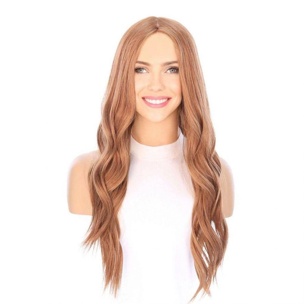 26" Ponytail Silk Top Strawberry Blonde Wig
