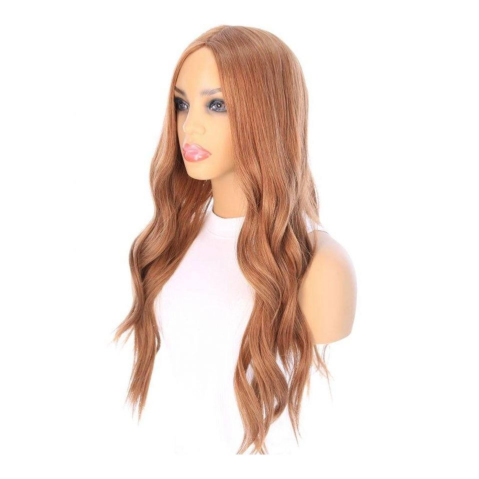 26" Ponytail Silk Top Strawberry Blonde Wig
