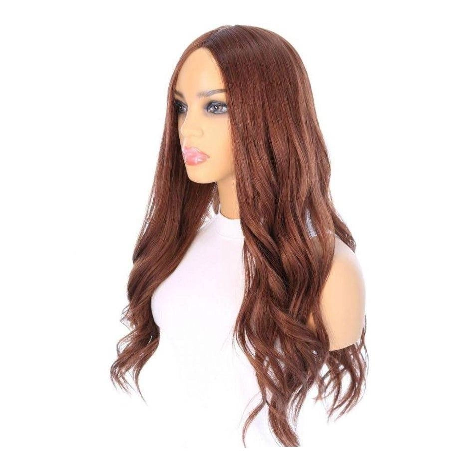26" Ponytail Silk Top Wig Auburn