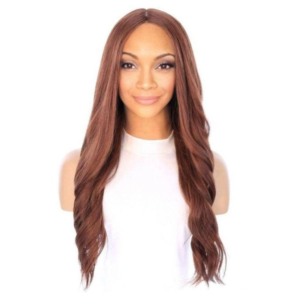 26" Ponytail Silk Top Wig Auburn