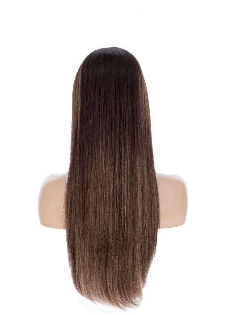26" Ponytail Silk Top Wig Medium Brown Babylight