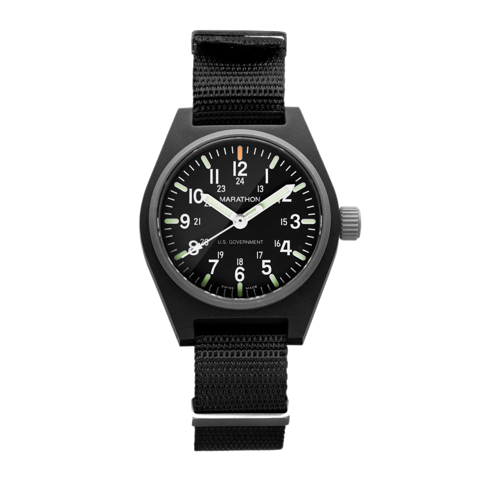 34mm Black General Purpose Quartz with MaraGlo (GPQ)