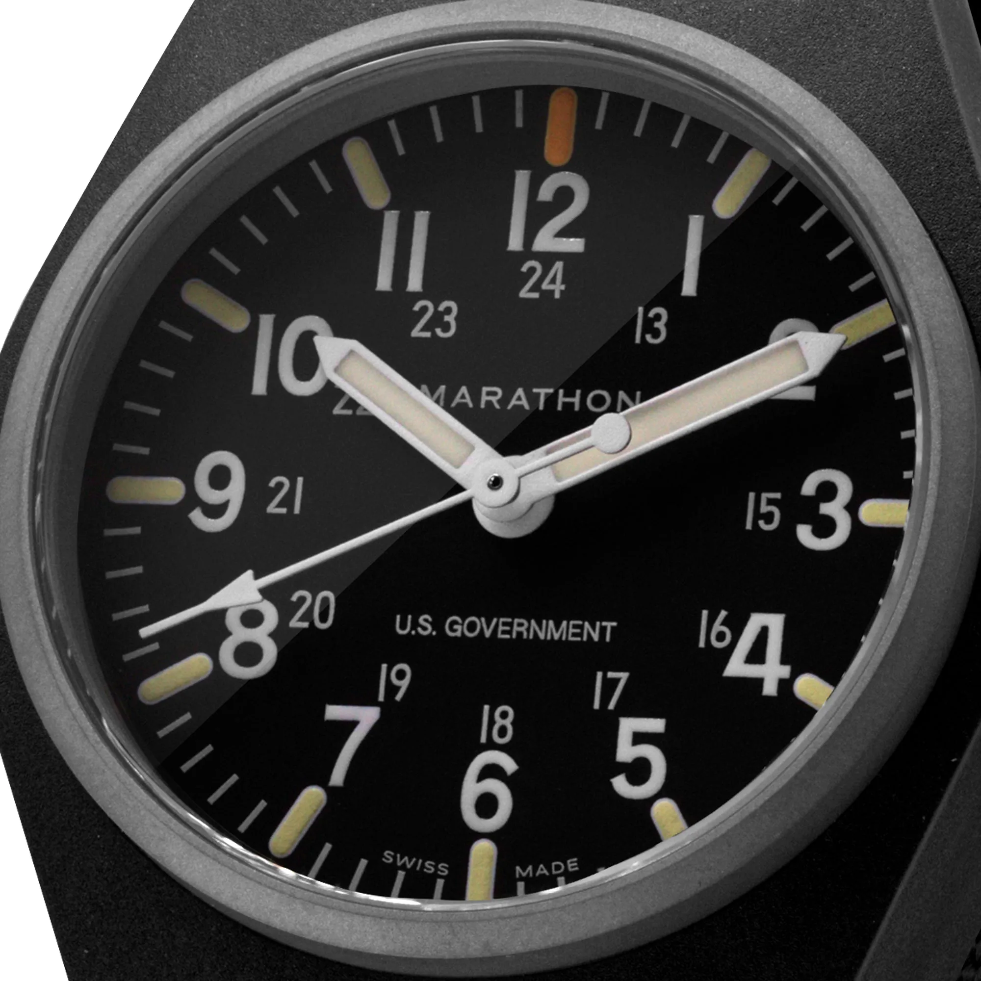 34mm Black General Purpose Quartz with MaraGlo (GPQ)