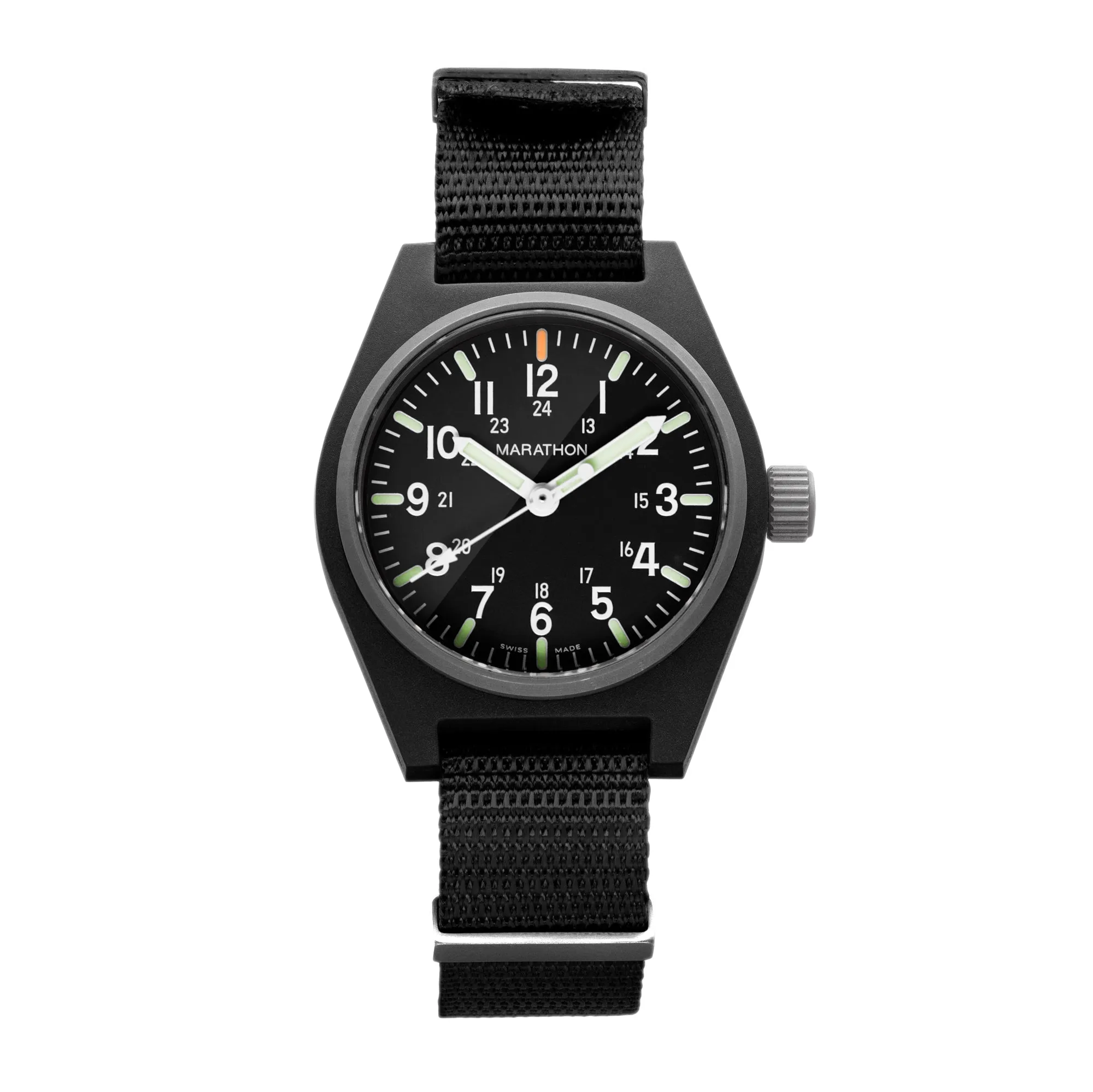 34mm Black General Purpose Quartz with MaraGlo (GPQ)