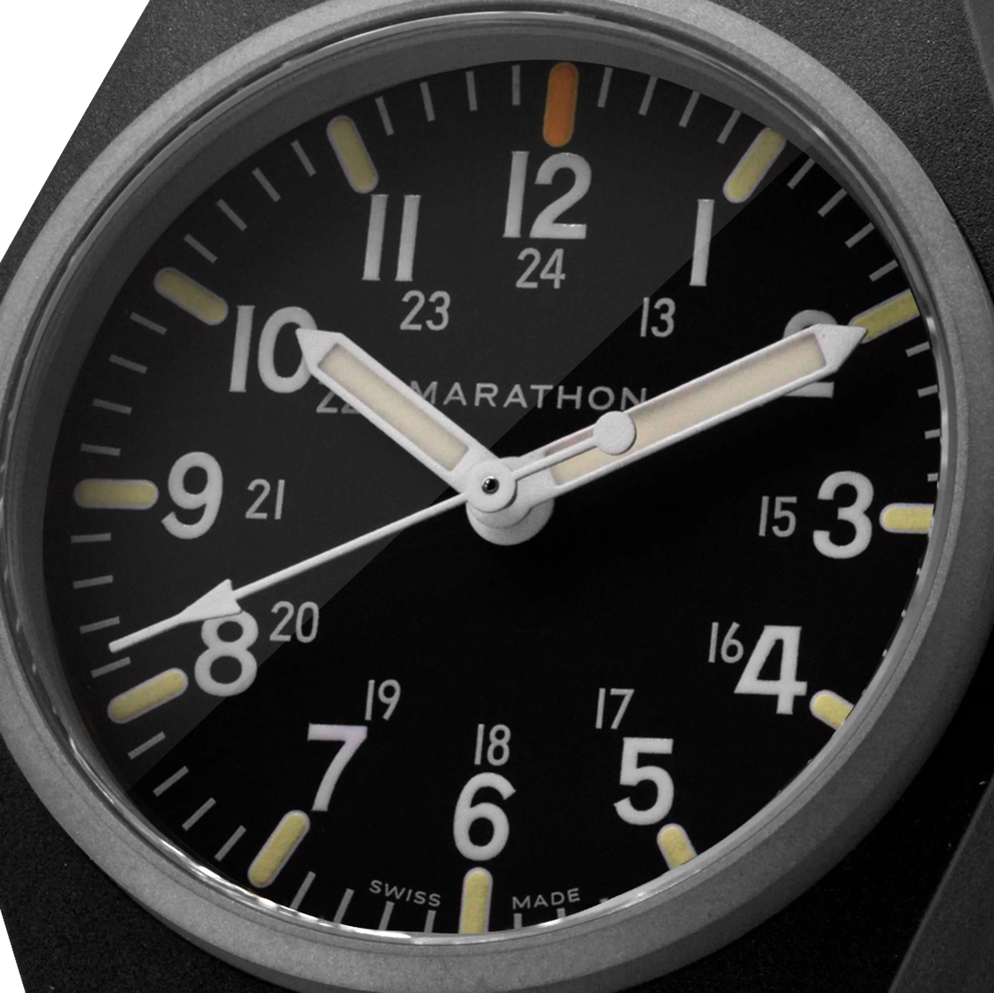 34mm Black General Purpose Quartz with MaraGlo (GPQ)