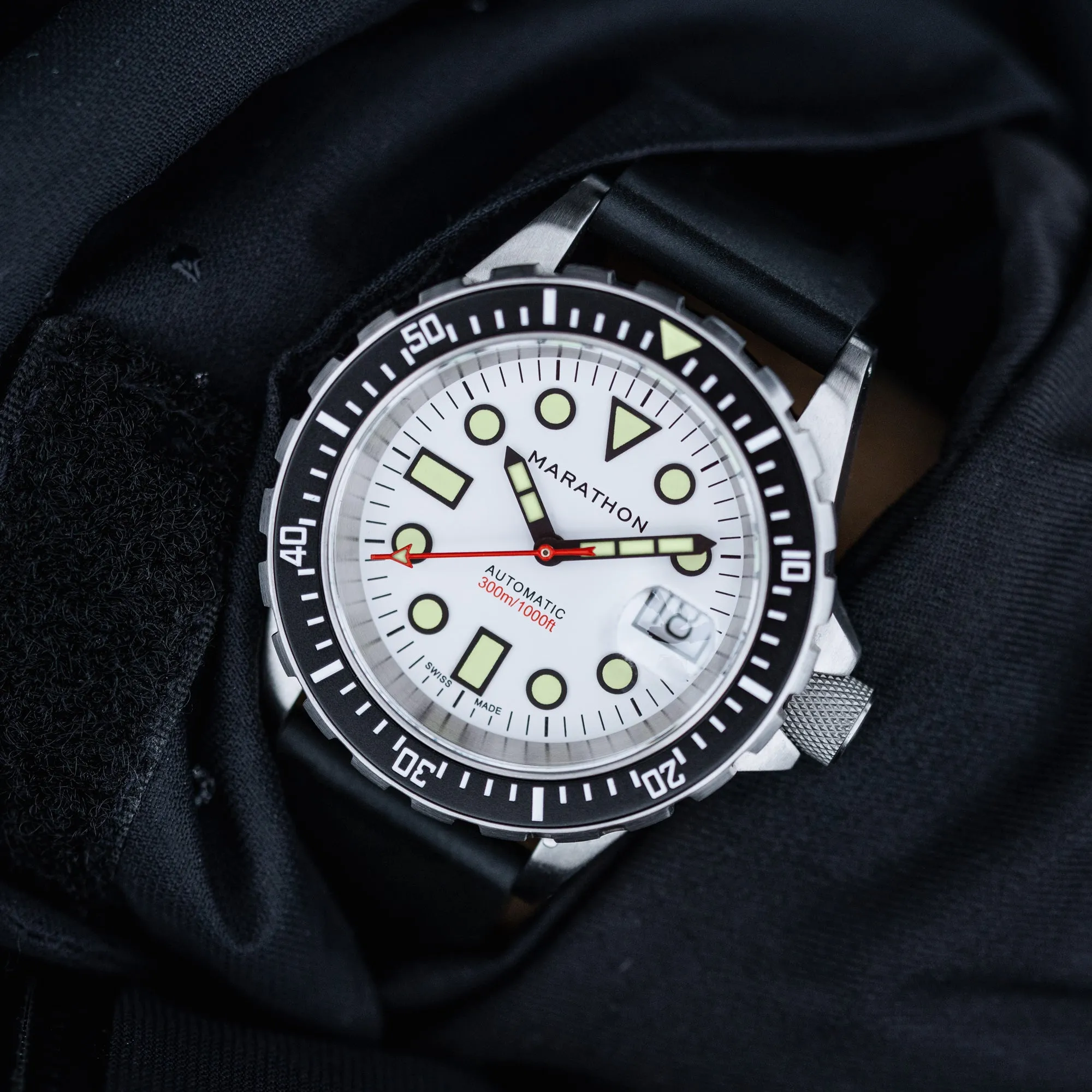 41mm Arctic Original SAR w/ Date on 3-Piece Rubber Strap Kit (OSAR-D)