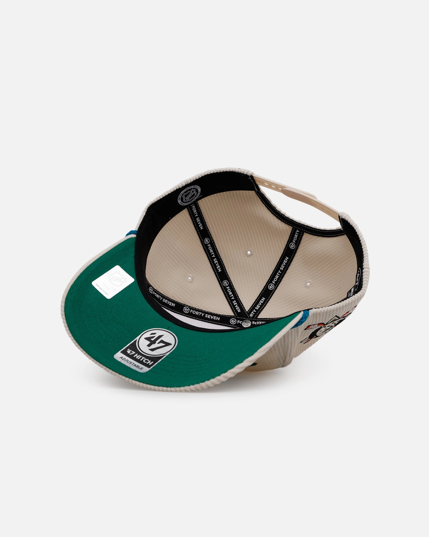 47 Brand Anaheim Ducks 'Natural Script' Premium Hitch Corduroy Snapback Natural