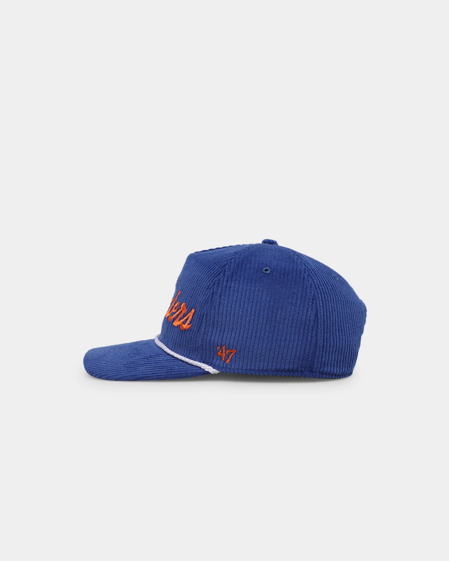 47 Brand New York Islanders 'NHL Corduroy Team Script' Corduroy Crossrope '47 Hitch Snapback Royal