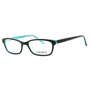 Adensco Women's Eyeglasses - Full Rim Black Turquoise Plastic Frame | Amanda 0DB5 00