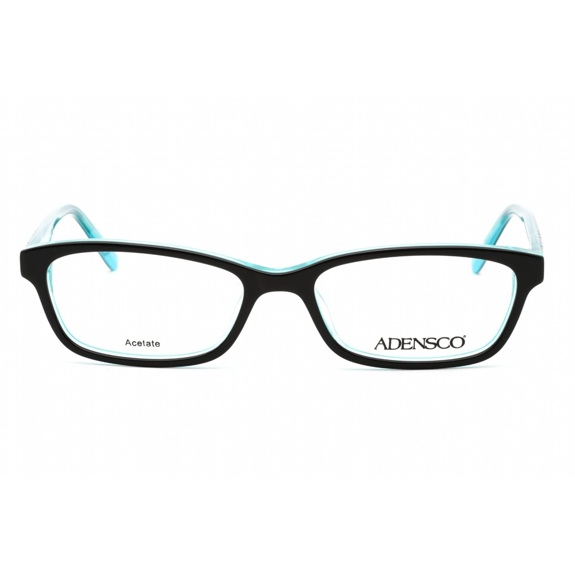 Adensco Women's Eyeglasses - Full Rim Black Turquoise Plastic Frame | Amanda 0DB5 00