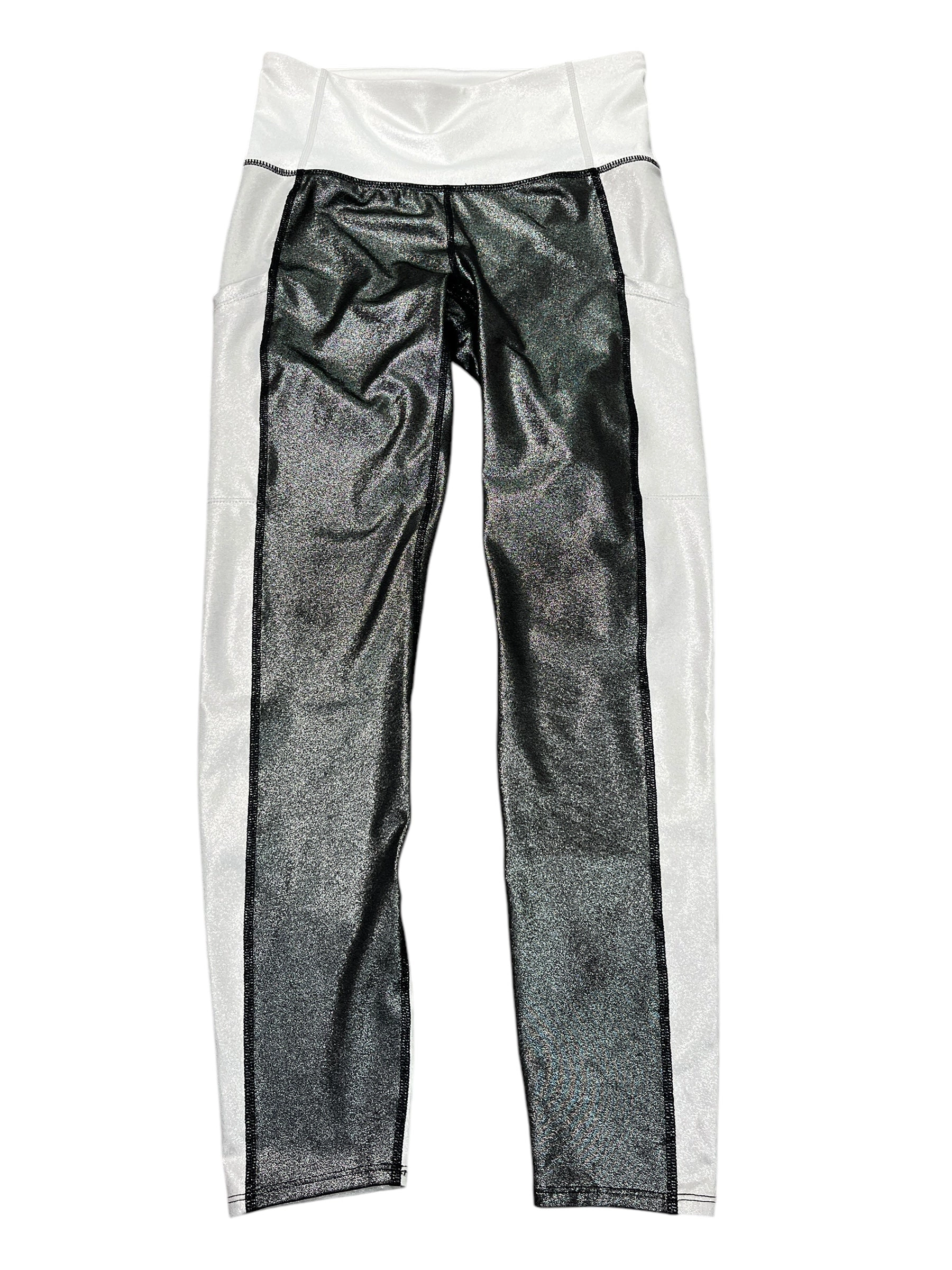 Athletic Leggings By Joy Lab In Silver, Size:S