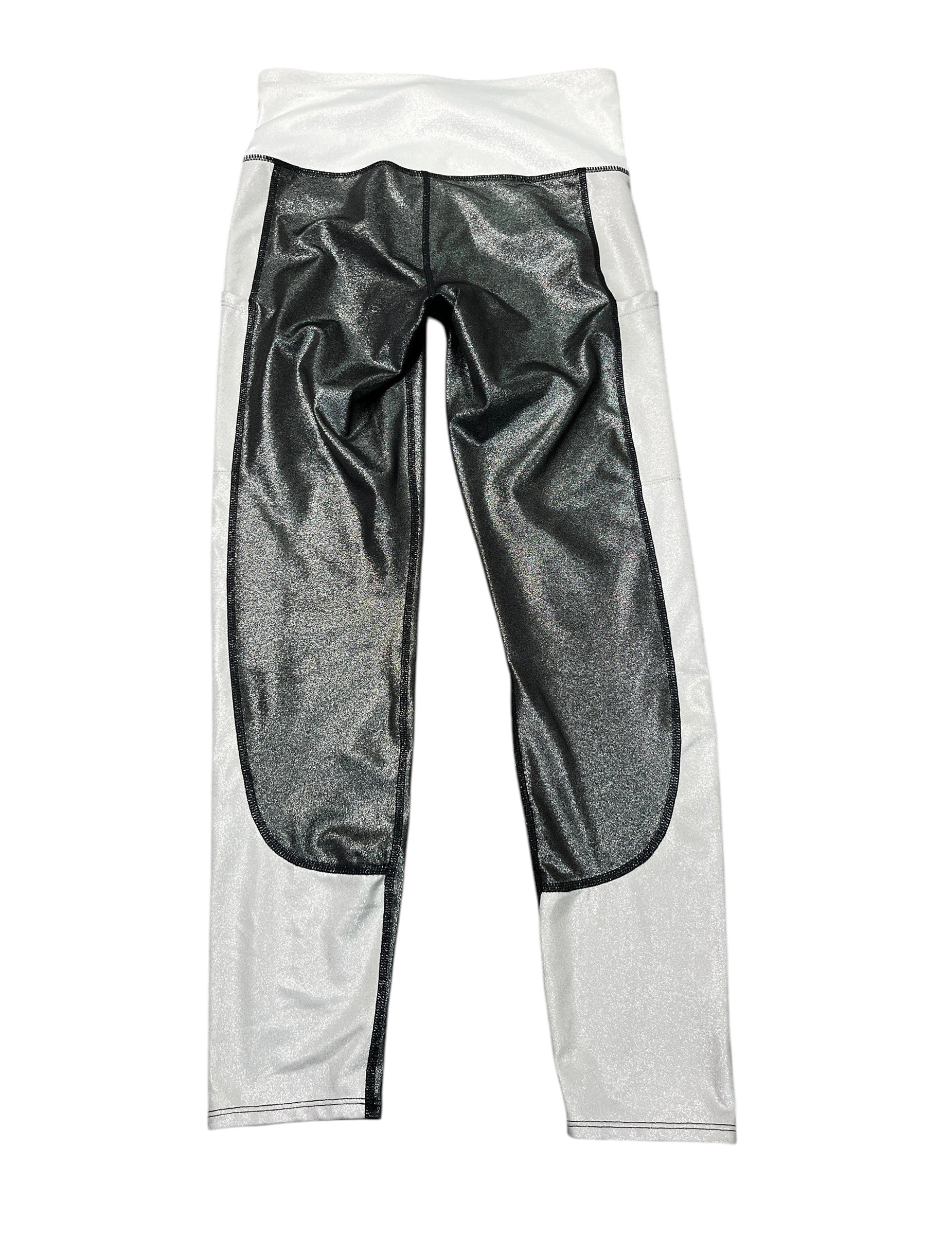 Athletic Leggings By Joy Lab In Silver, Size:S