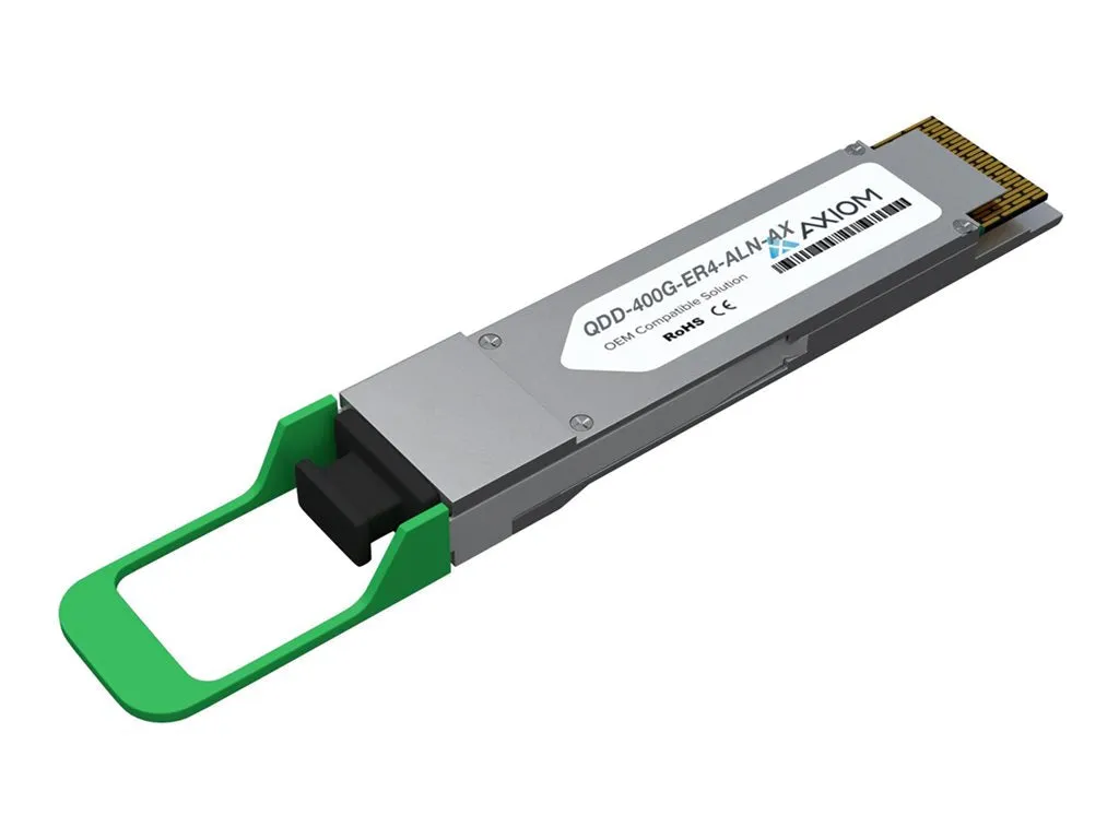 Axiom - QSFP-DD transceiver module (equivalent to: Alcatel-Lucent QDD-400G-ER4, Nokia QDD-400G-ER4) - 400GbE - 400GBase-ER4 - QDD-400G-ER4-ALN-AX