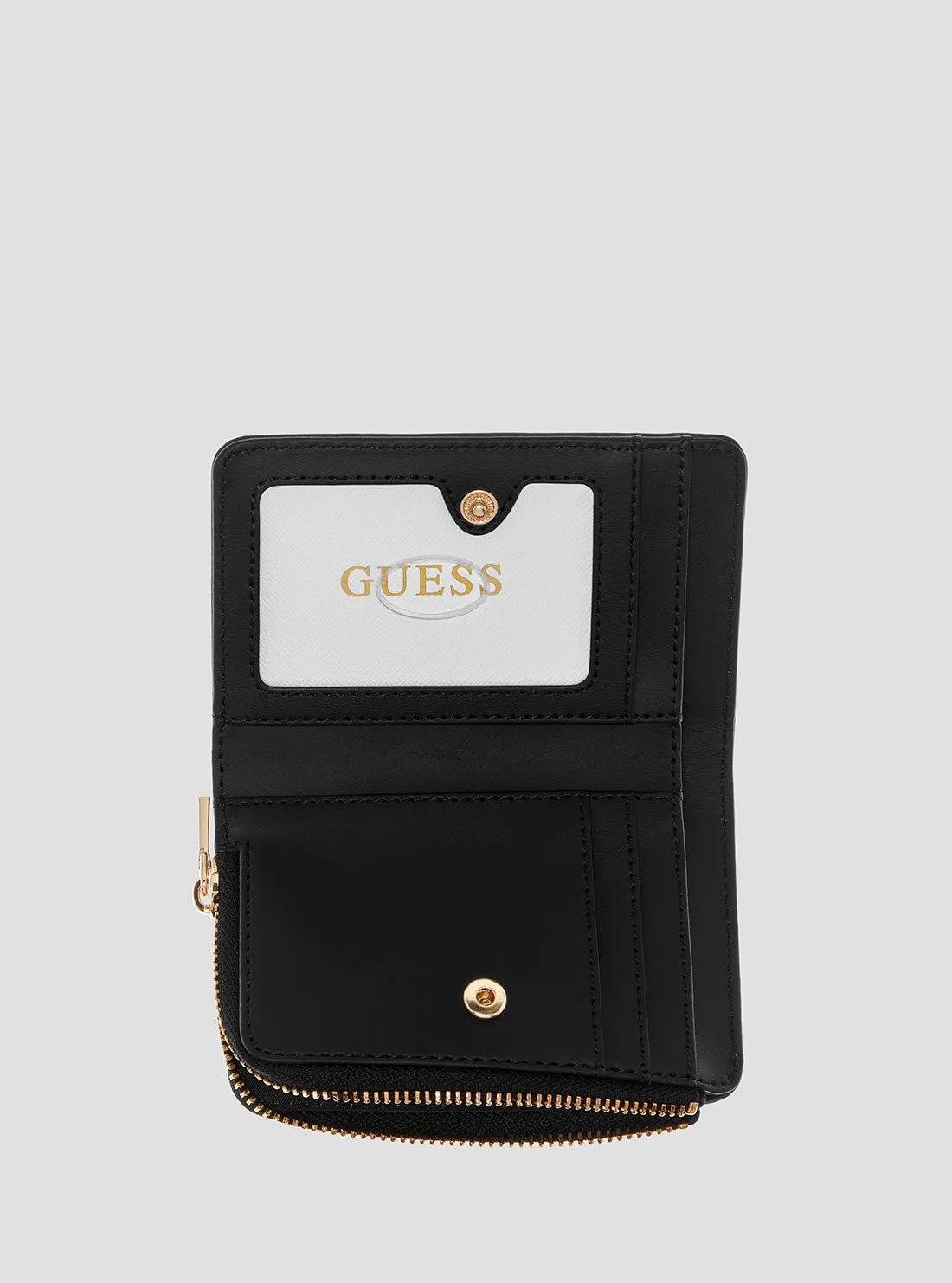 Black Cresidia Zip Around Card Case