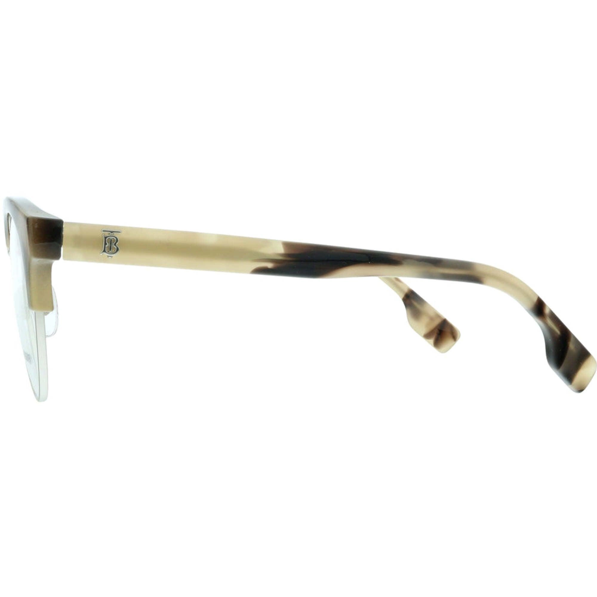 Burberry Women's Eyeglasses - Spotted Horn Plastic Round Frame | BURBERRY 0BE2316 3501