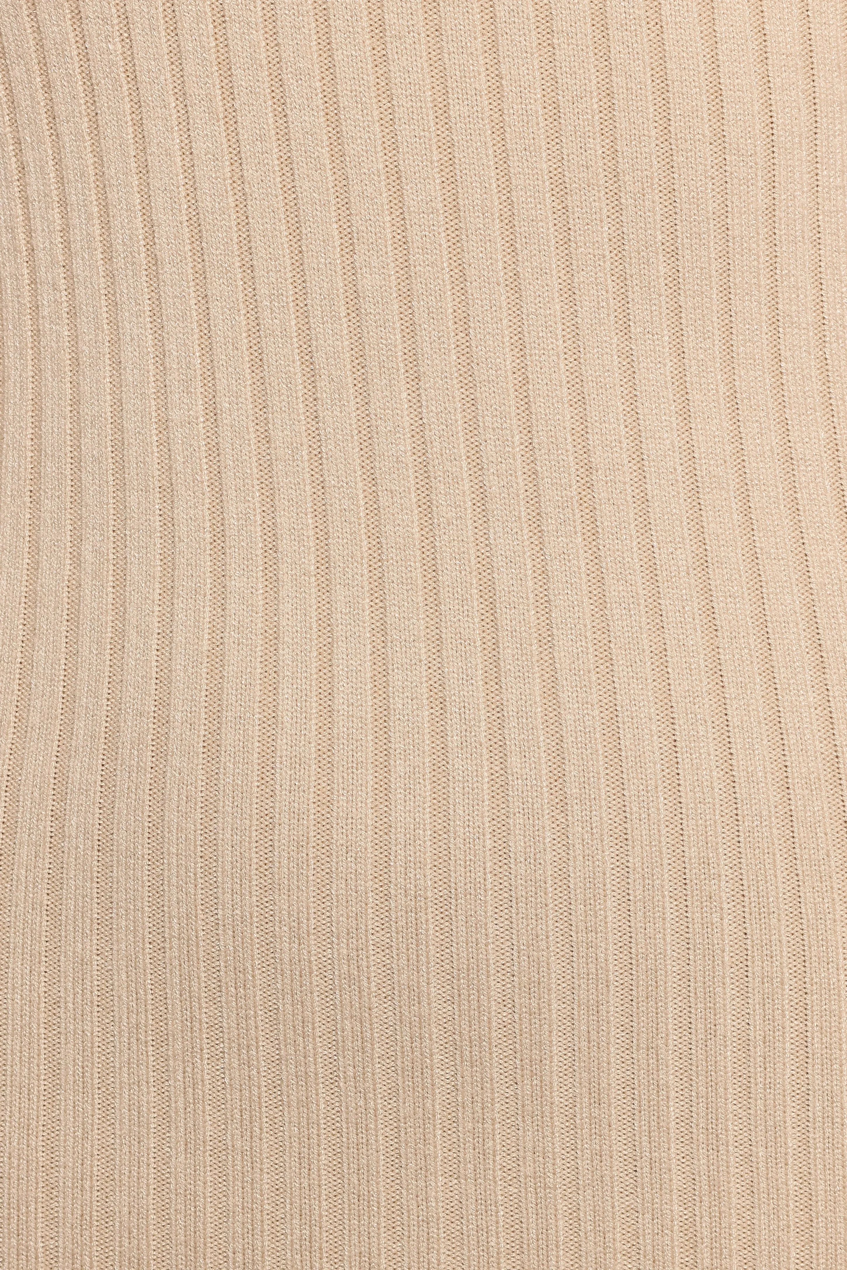Cammie Long Sleeve Midi Dress - Beige