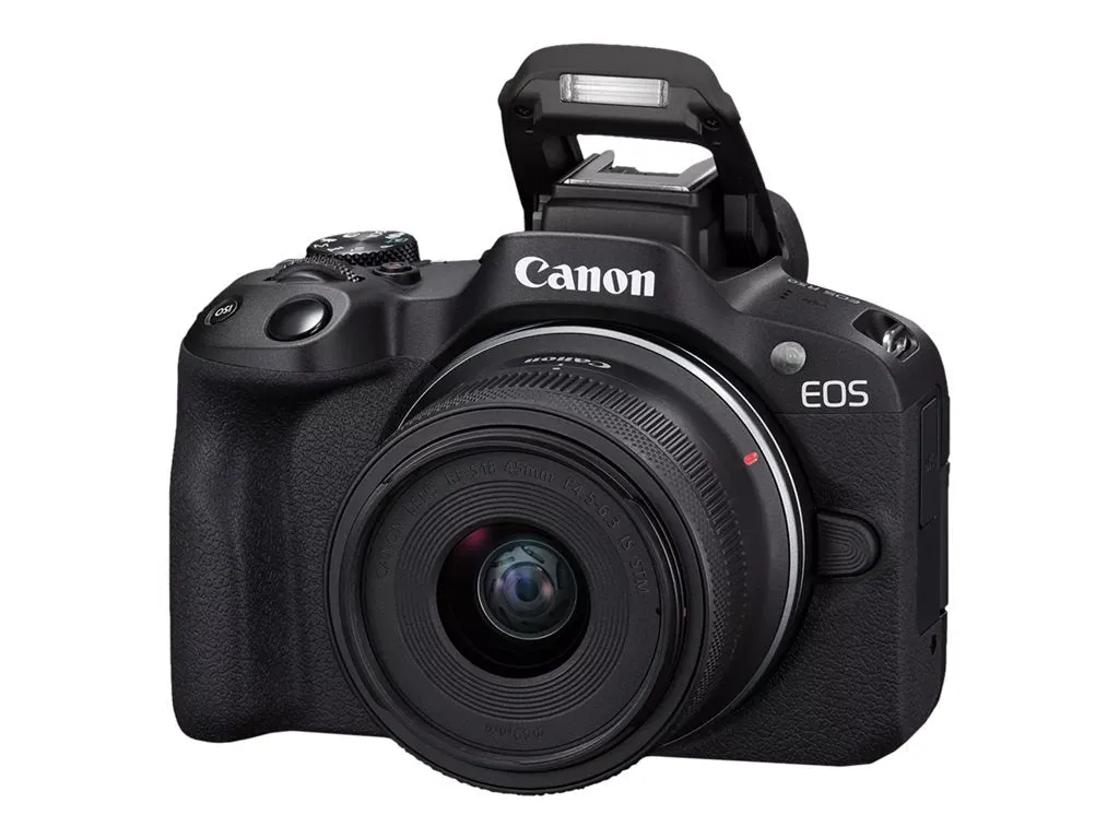 Canon EOS R50 - Digital camera - mirrorless - 24.2 MP - Full Frame - 4K / 30 fps - 2.5x optical zoom RF-S 18-45mm F4.5-6.3 IS 5811C012