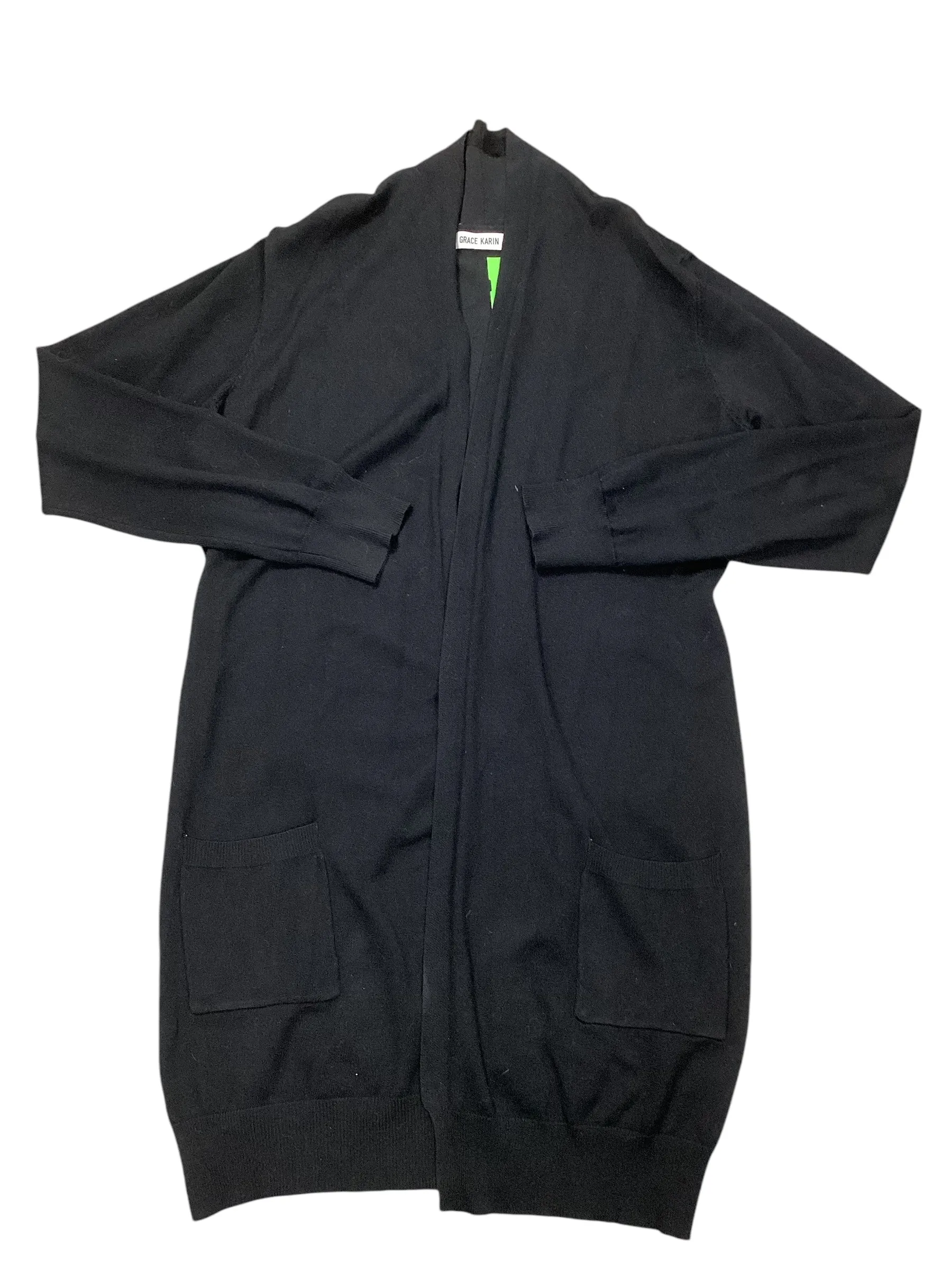 Cardigan By Grace Karin In Black, Size:L