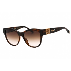 Chopard Women's Sunglasses - Tortoise Plastic Cat Eye Full Rim Frame | SCH287S 01AY