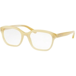 Coach Women's Eyeglasses - Ivory Horn Plastic Square Full Rim | COACH 0HC6094F 5423