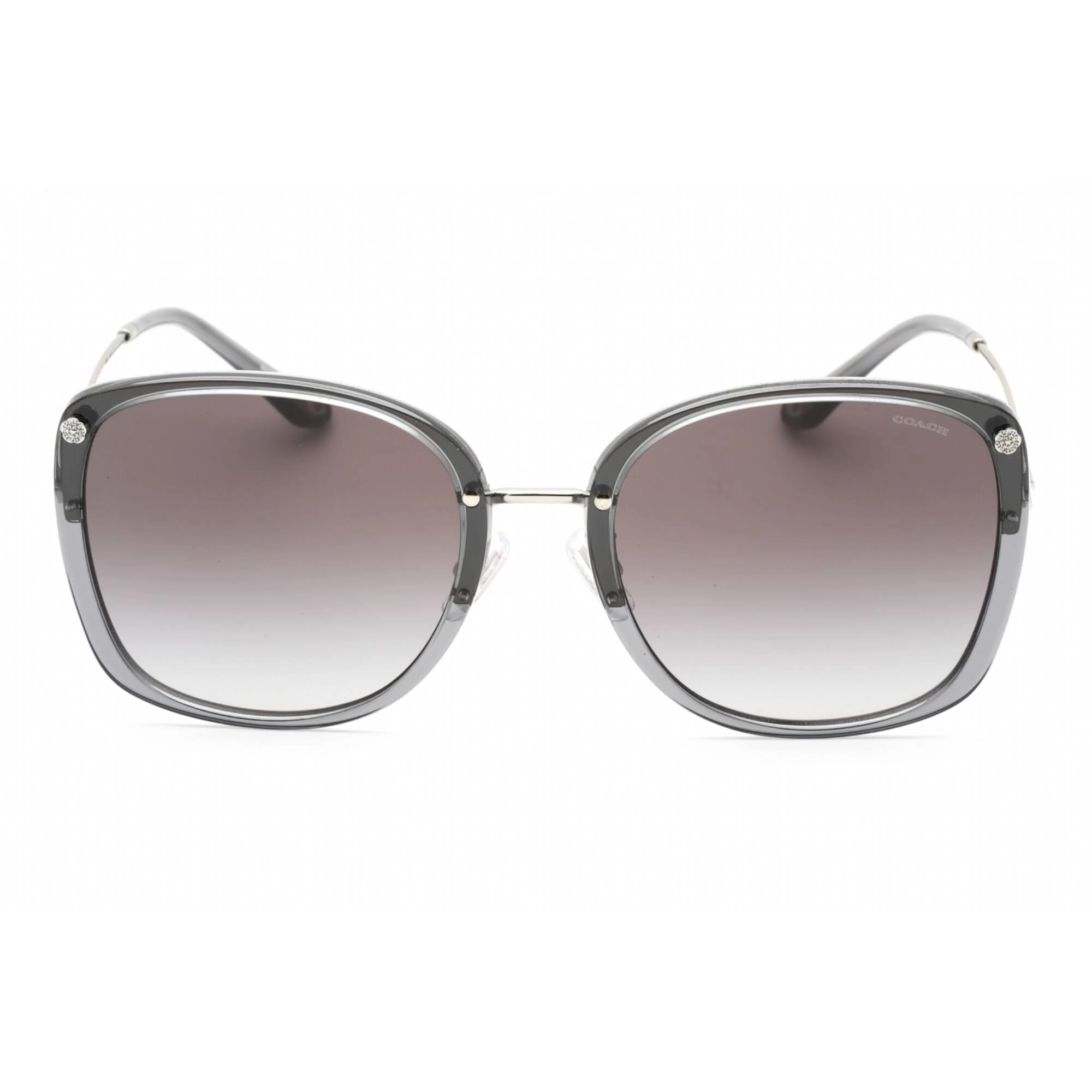 Coach Women's Sunglasses - Transparent Grey Square Full Rim Frame | 0HC7157D 58023C