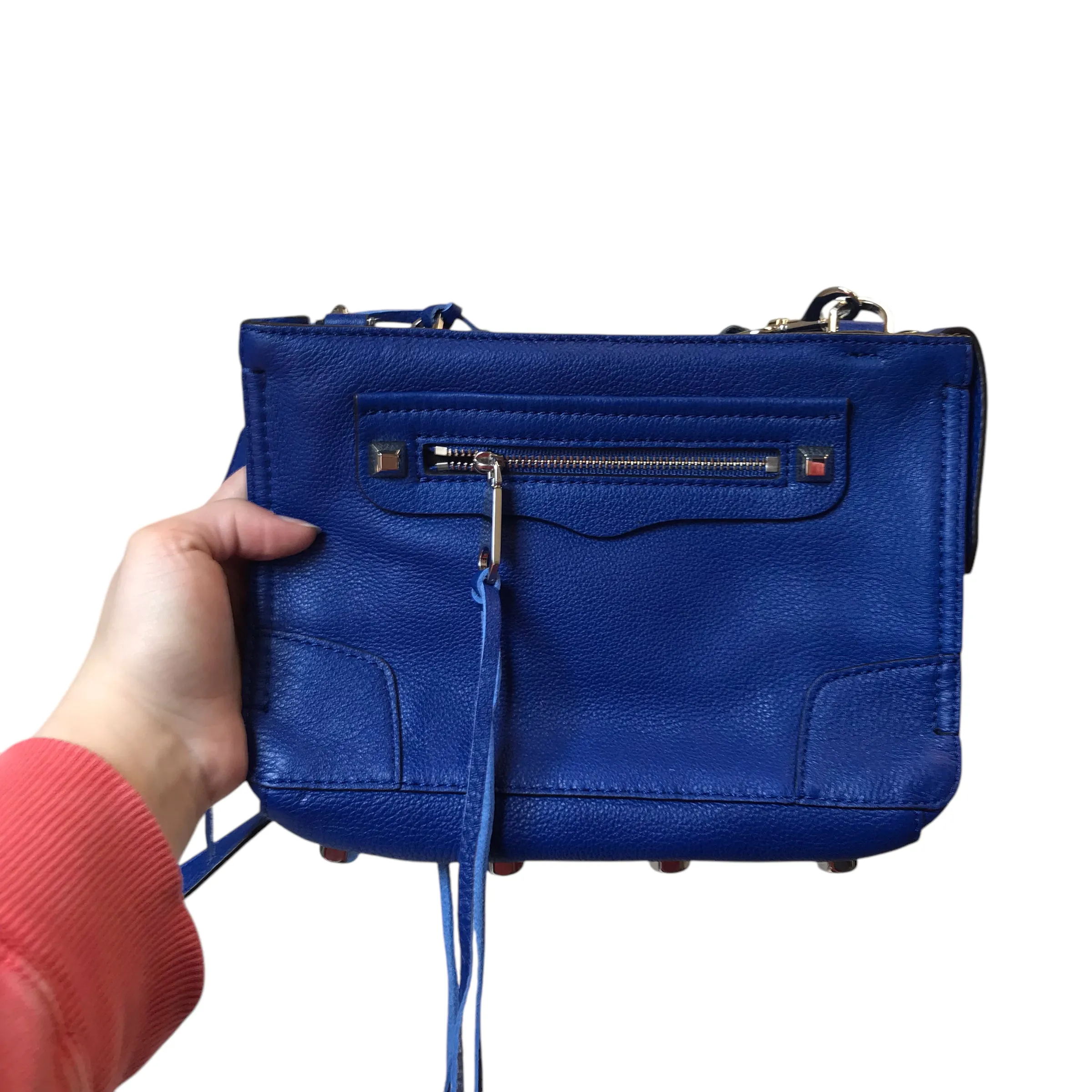 Crossbody Designer By Rebecca Minkoff In Blue, Size:Small
