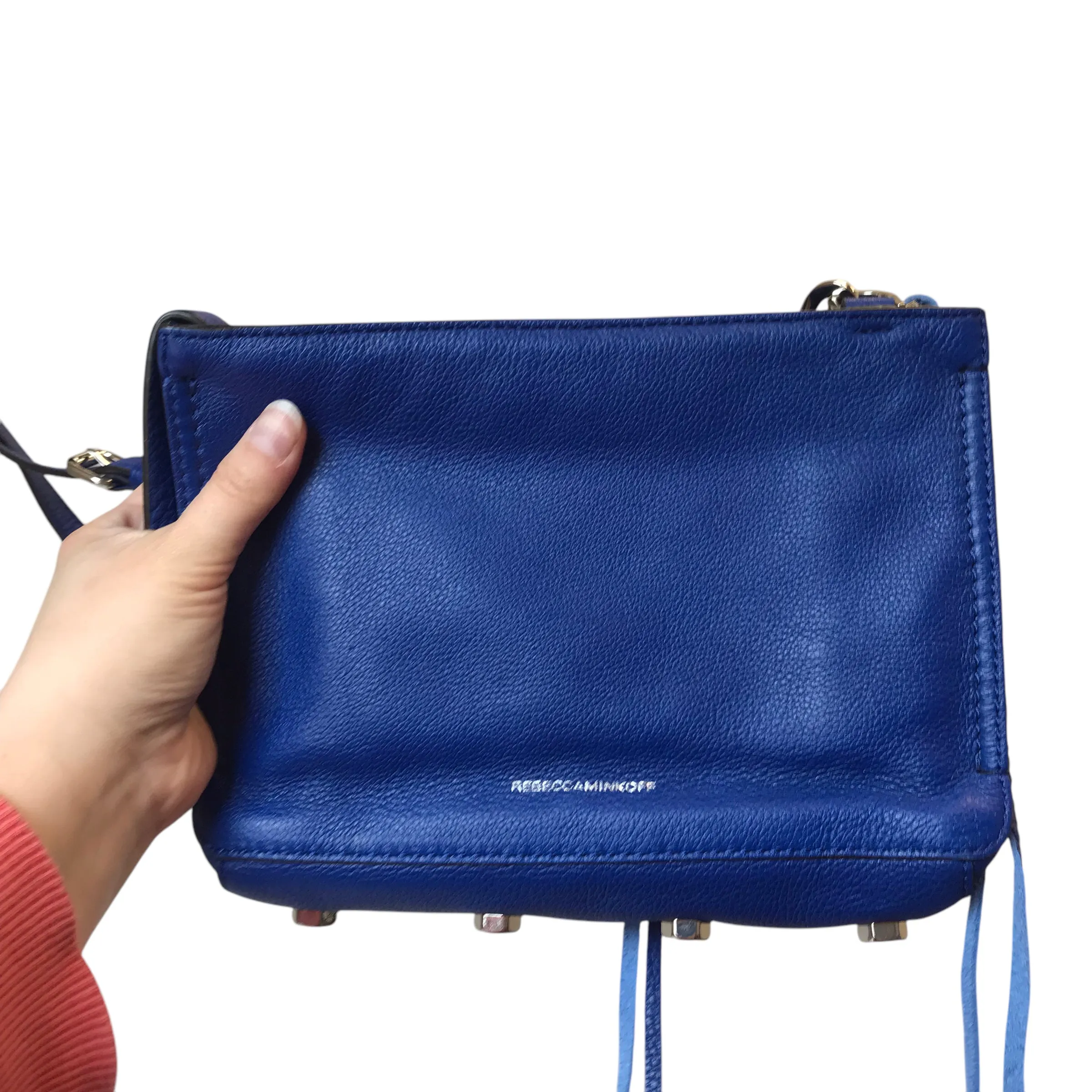 Crossbody Designer By Rebecca Minkoff In Blue, Size:Small