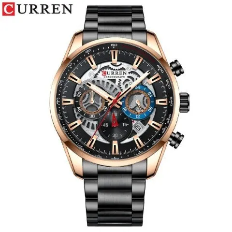 Curren Men's Full Steel Chronograph Watch (Dial 4.5cm) - CUR212