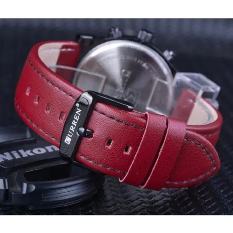 Curren Red Racing Sports Watch (Dial 4.5cm) - CUR 158