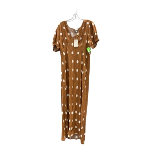 Dress Casual Maxi By A New Day In Brown & White, Size:Xl