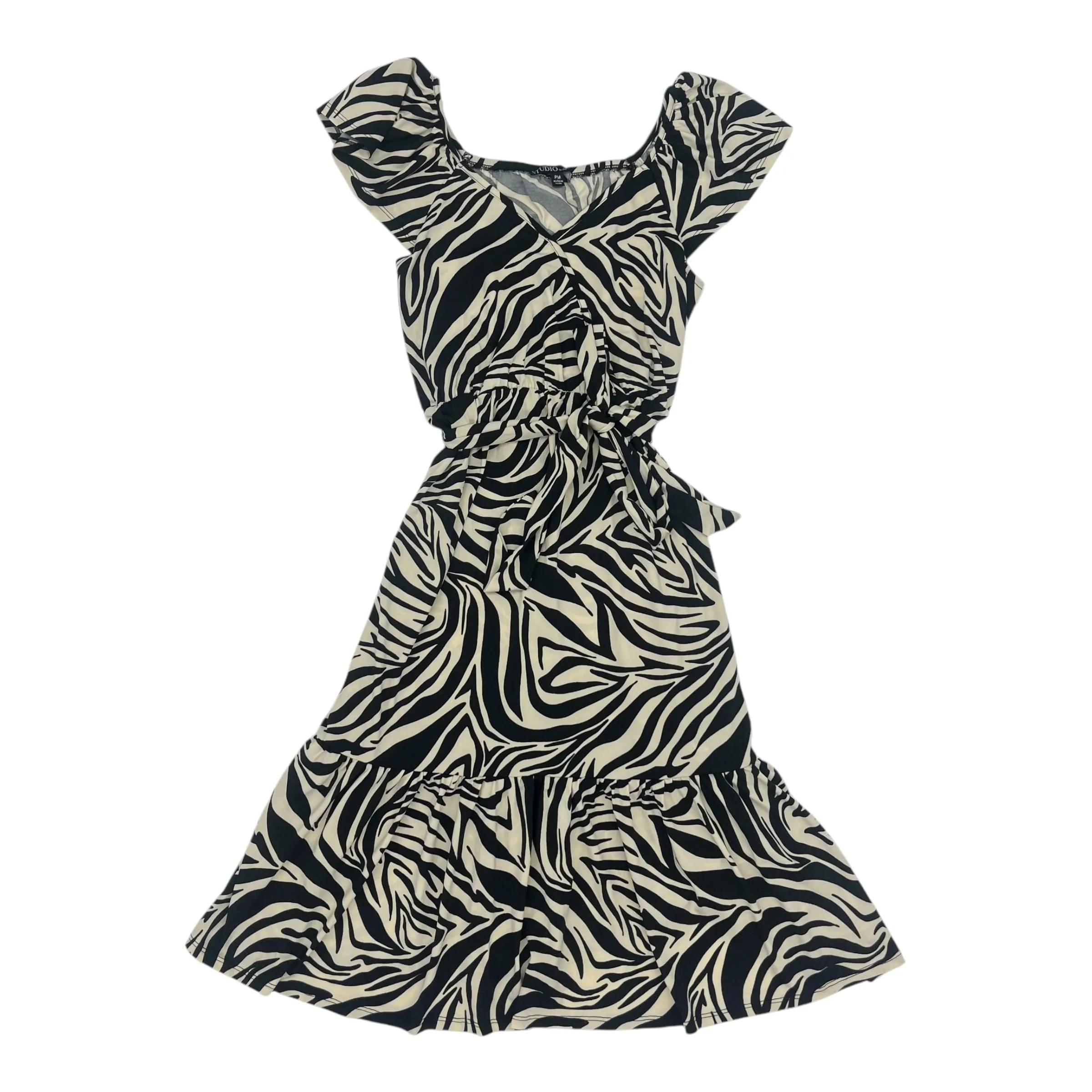Dress Casual Short By Studio In Zebra Print, Size:Mp