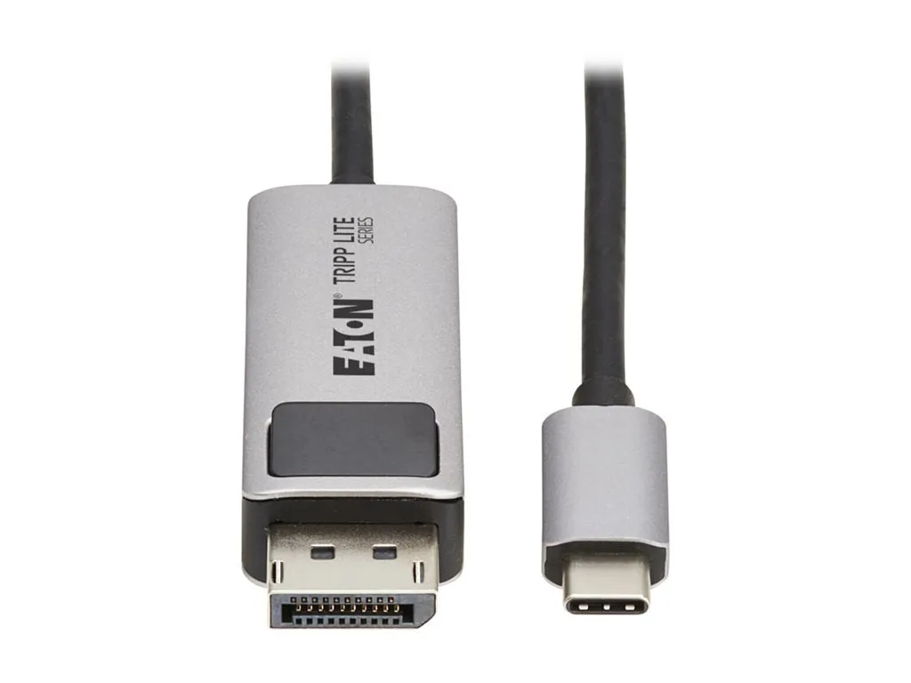 Eaton Tripp Lite Series USB-C to DisplayPort Active Adapter Cable M/M 8K 60Hz 4K 144Hz HDR 4:4:4 HDCP 2.3 Black 3ft - Adapter U444-003-DP8K6