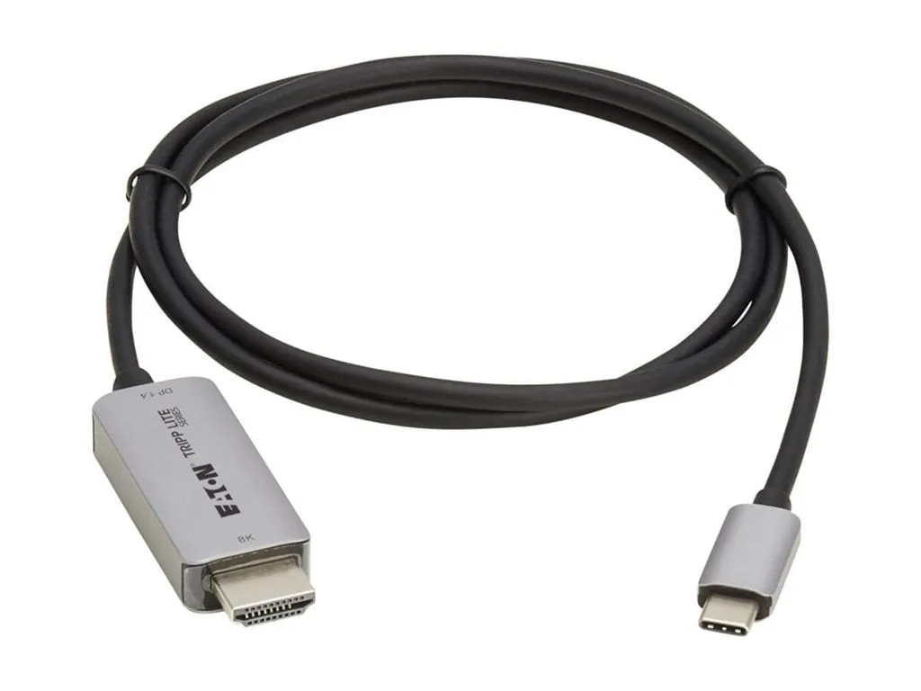 Eaton Tripp Lite Series USB-C to HDMI Active Adapter Cable M/M 8K60 Hz 4K 144Hz HDR 4:4:4 HDCP 2.3 Black 3ft - Adapter cable U444-003-H8K6
