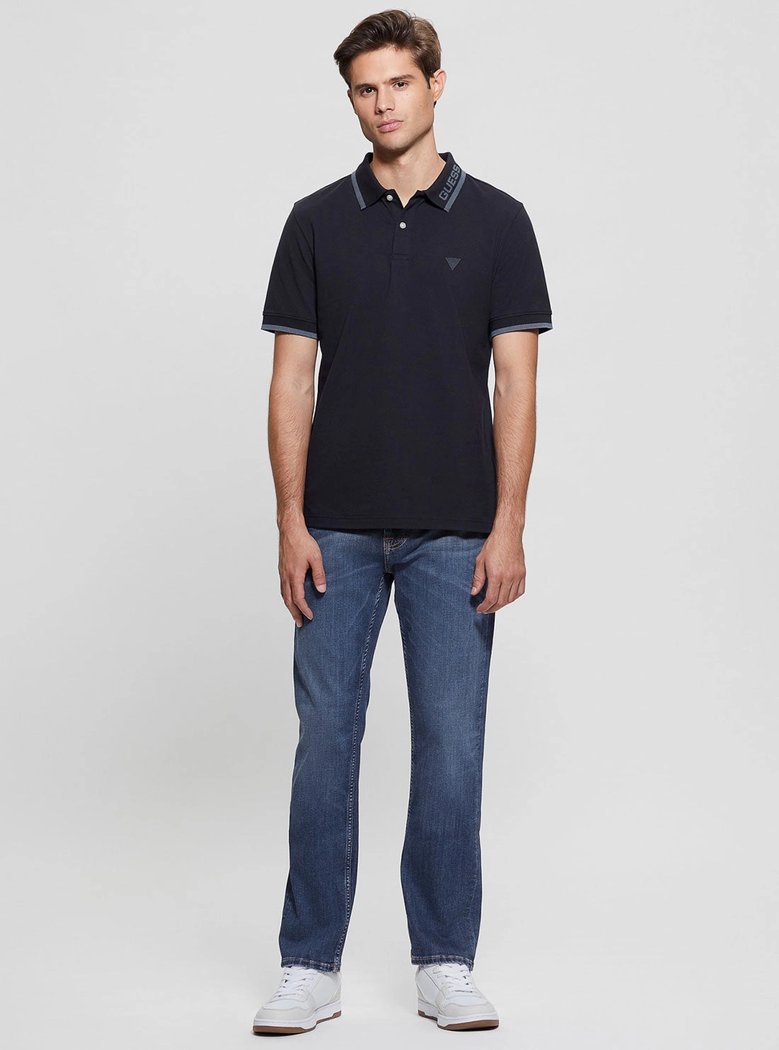 Eco Navy Lyle Short Sleeve Polo T-Shirt