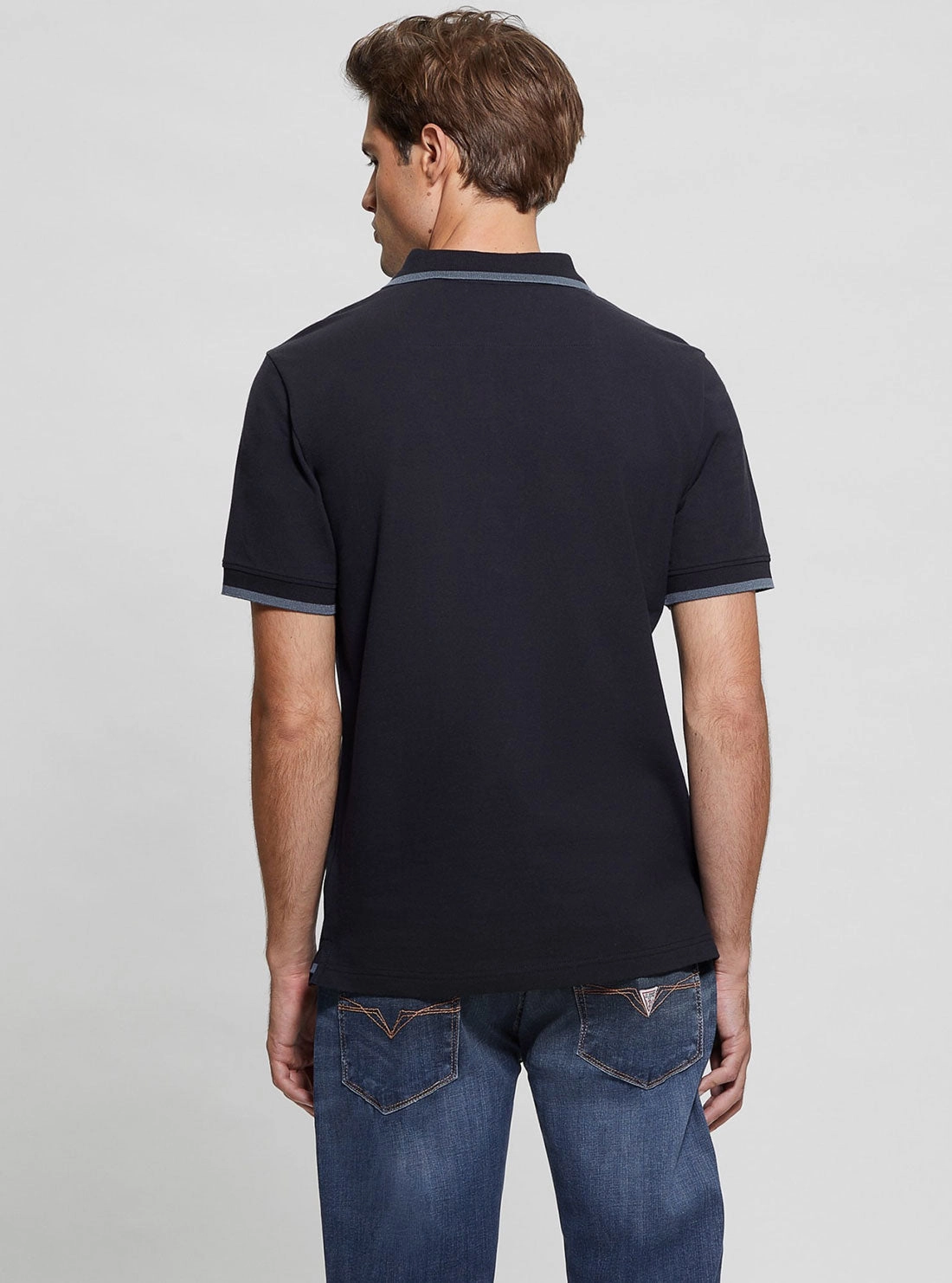 Eco Navy Lyle Short Sleeve Polo T-Shirt