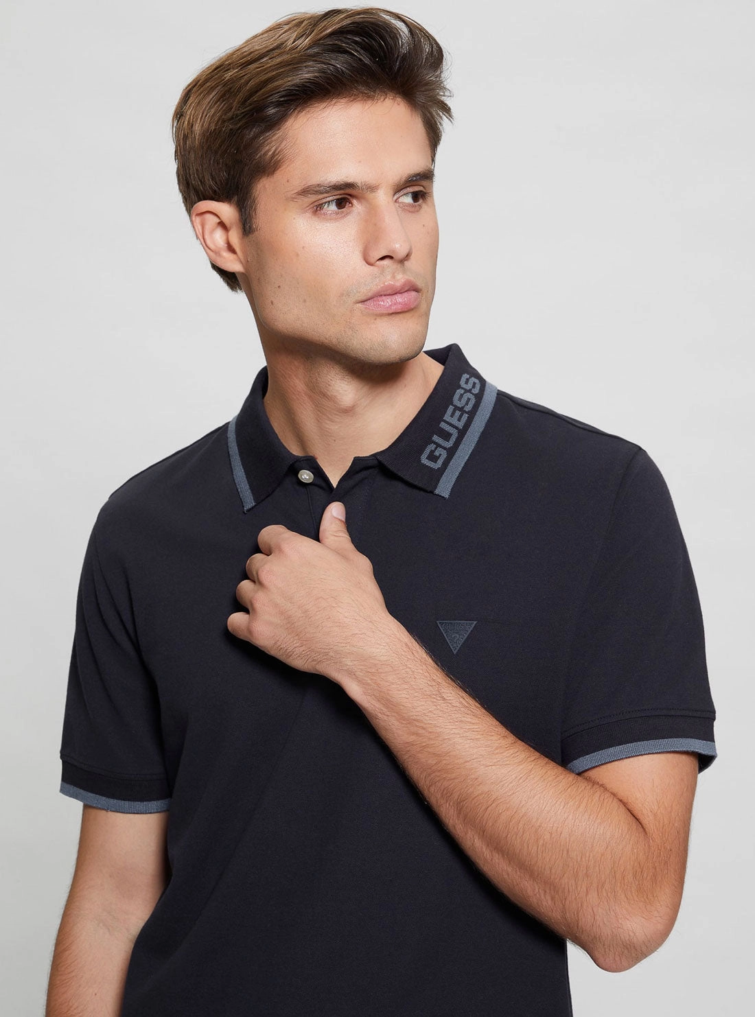 Eco Navy Lyle Short Sleeve Polo T-Shirt