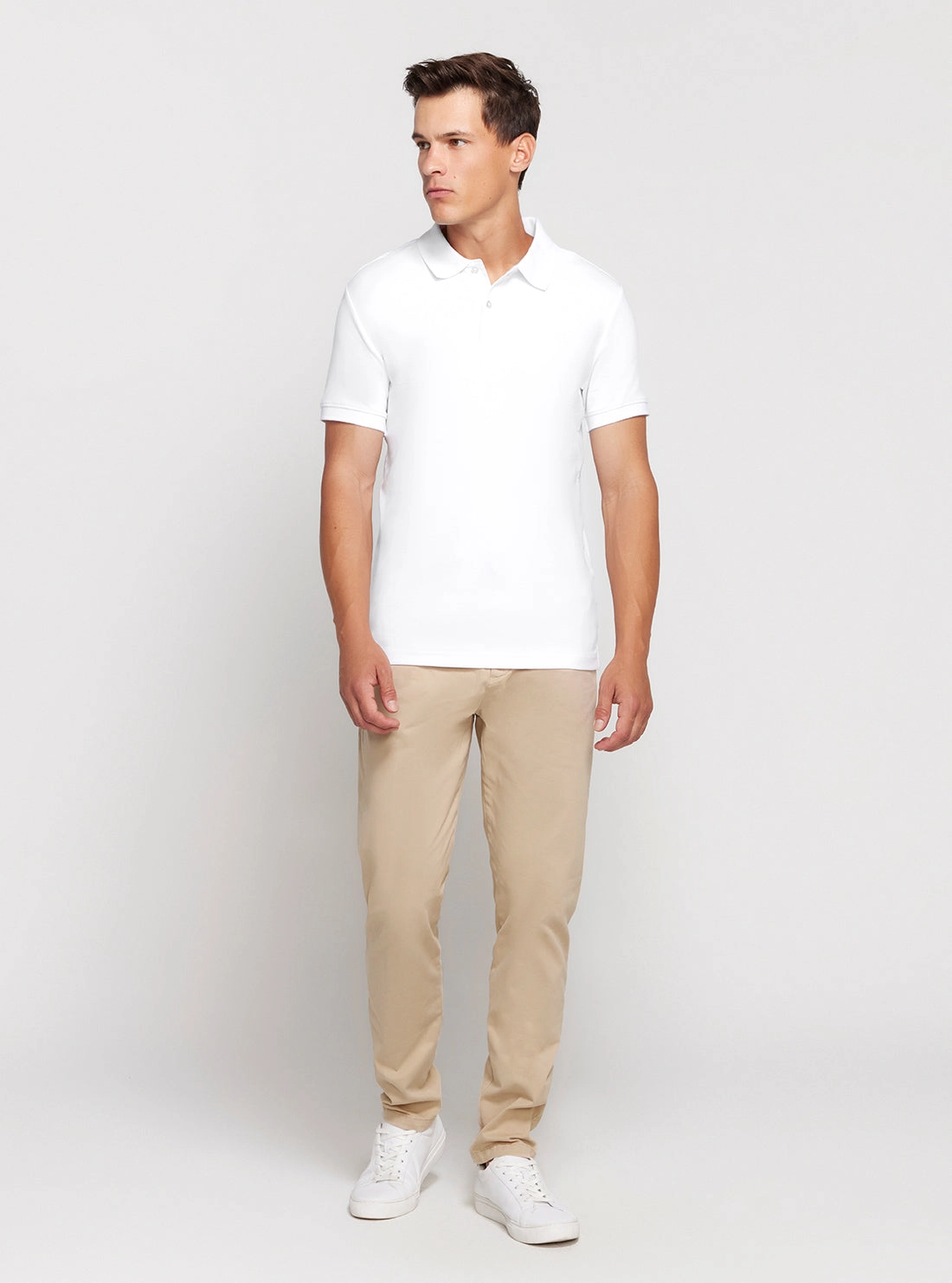 Eco White Nolan Polo T-Shirt