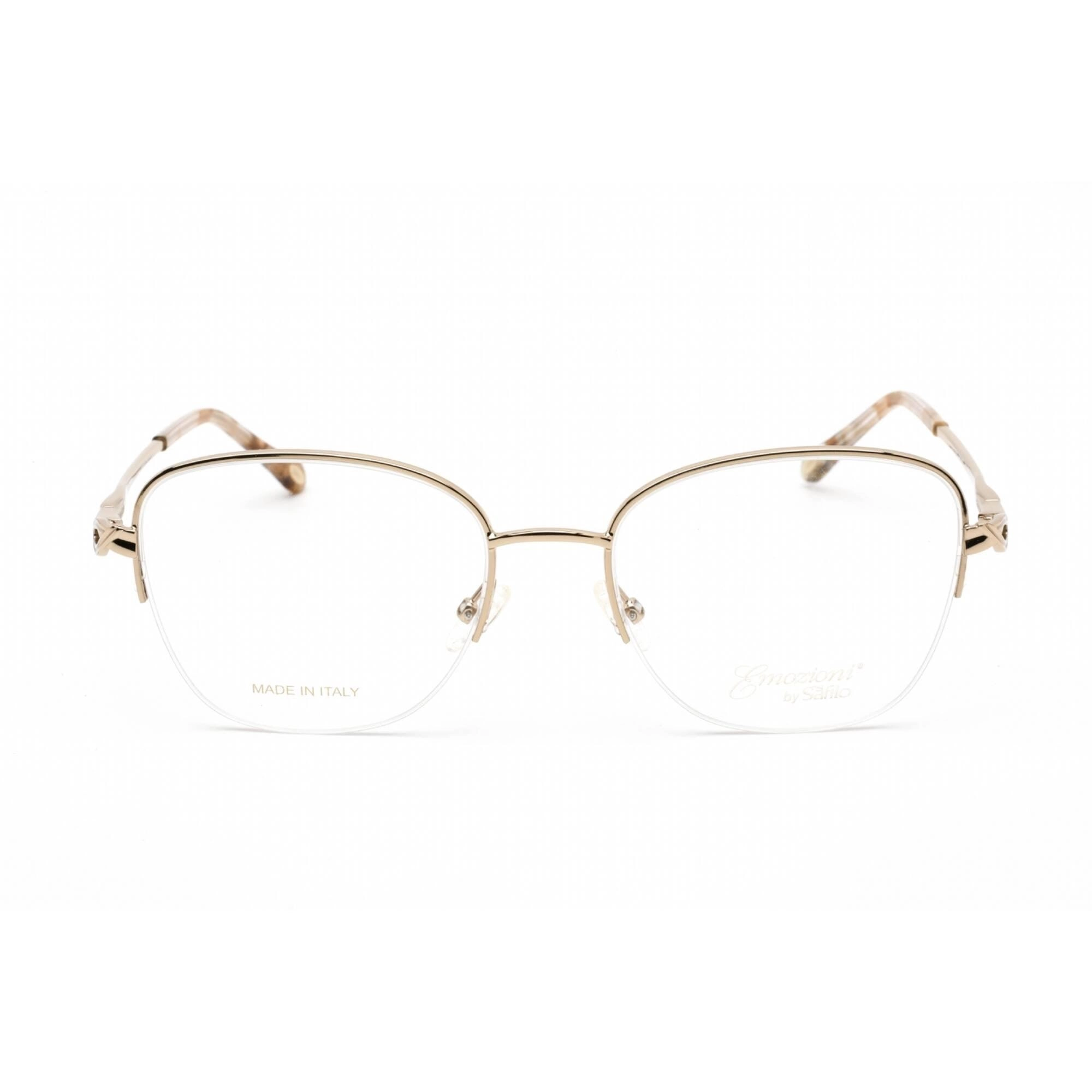 Emozioni Women's Eyeglasses - Clear Lens Gold Metal Square Frame | EM 4409 0J5G 00