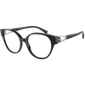 Emporio Armani Women's Eyeglasses - Black Plastic Cat Eye Frame Demo Lens | 3211F 5017