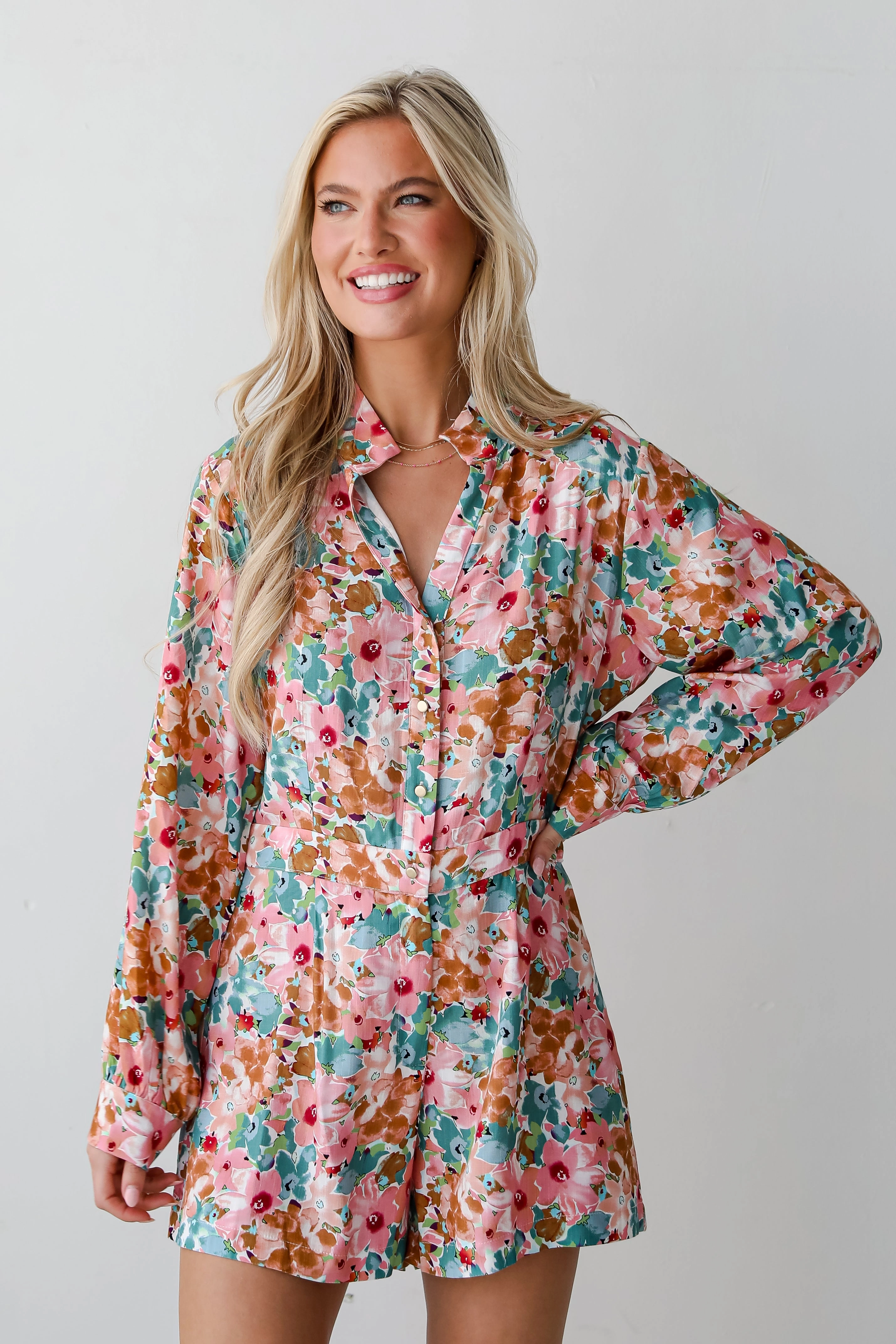 FINAL SALE - Most Beautiful Day Pink Floral Maxi Dress Romper