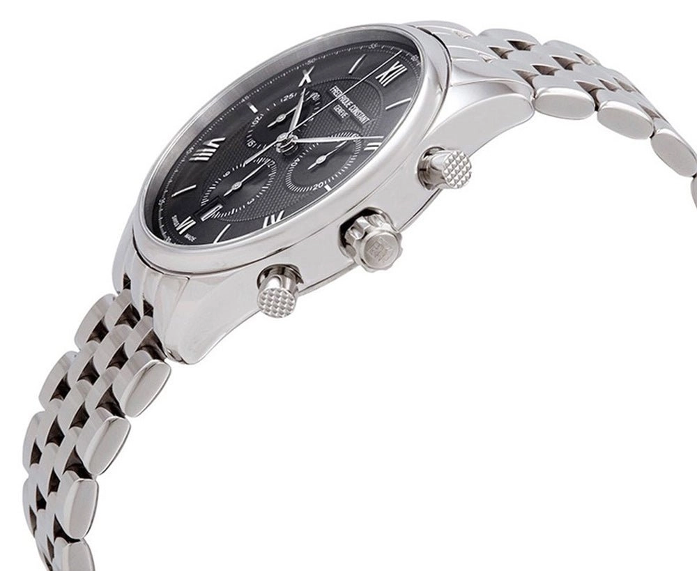 Frederique Constant Classics Chronograph Stainless Steel Gray Dial Quartz Mens Watch FC-292MG5B6B