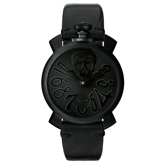 Gagà Milano Manuale 48mm Men's Watch Black Skull 5012ART.01S