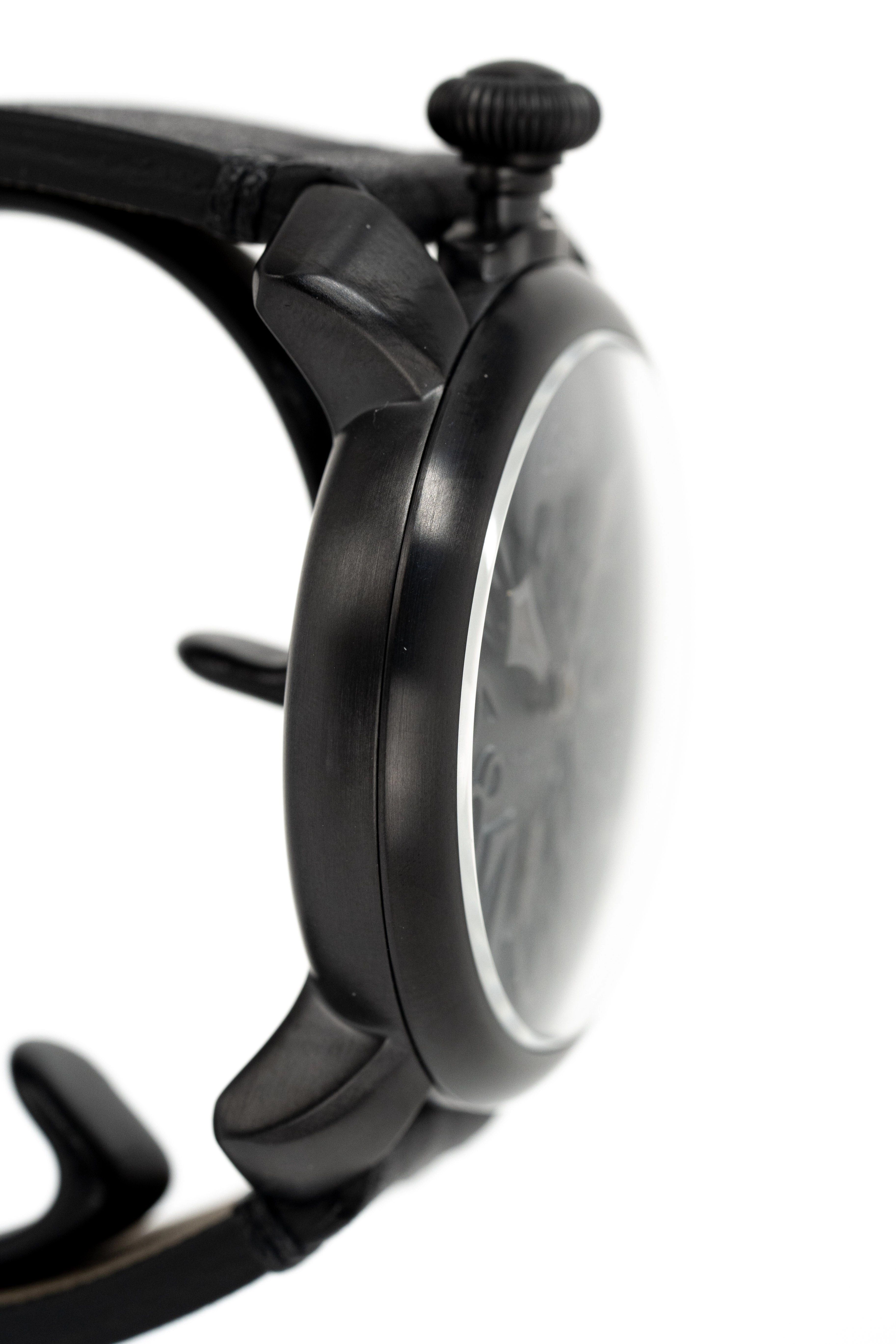 Gagà Milano Manuale 48mm Men's Watch Black Skull 5012ART.01S