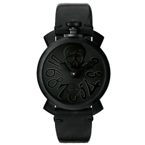 Gagà Milano Manuale 48mm Men's Watch Black Skull 5012ART.01S