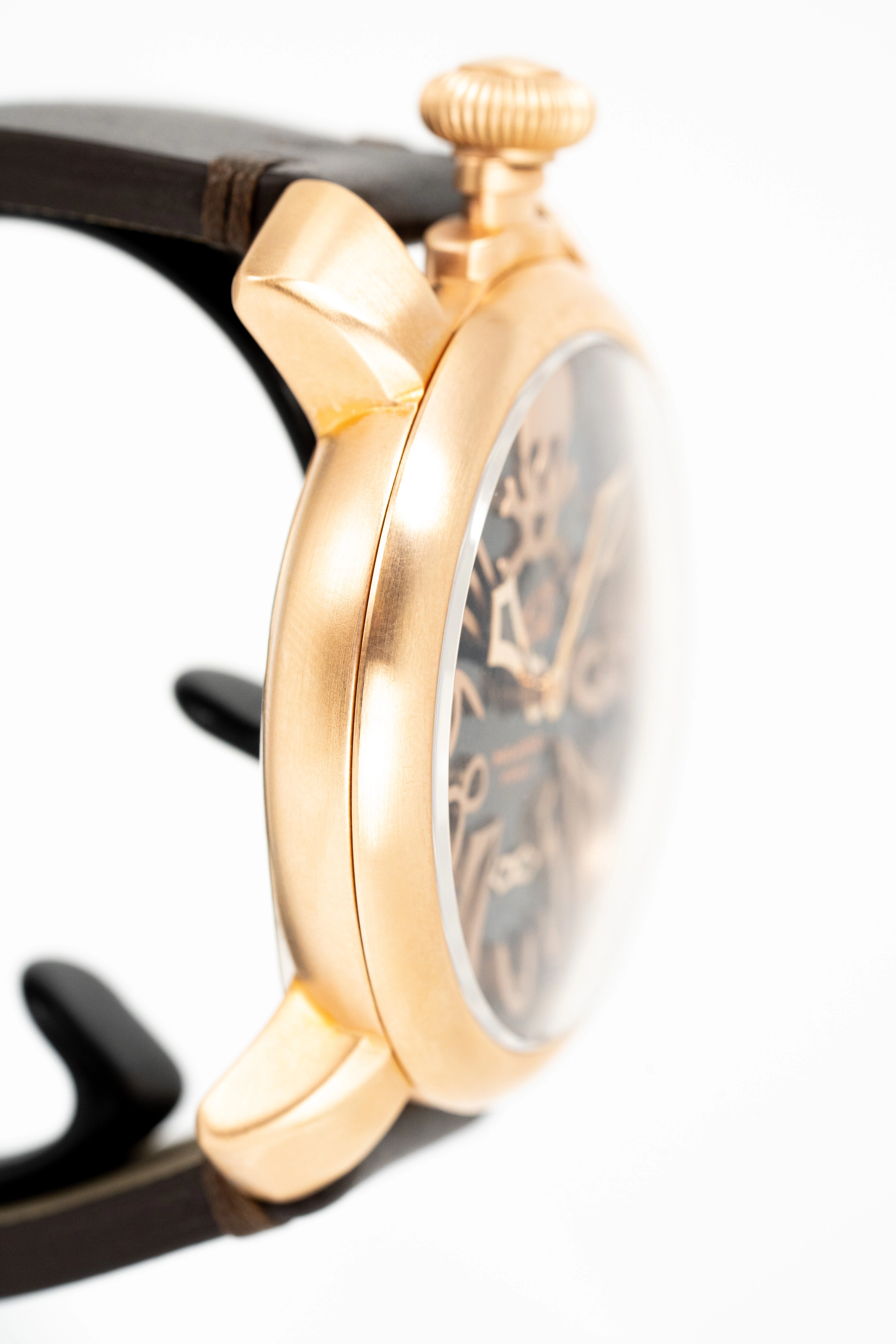 Gagà Milano Manuale 48mm Men's Watch Rose Gold Skull 5011.ART01S