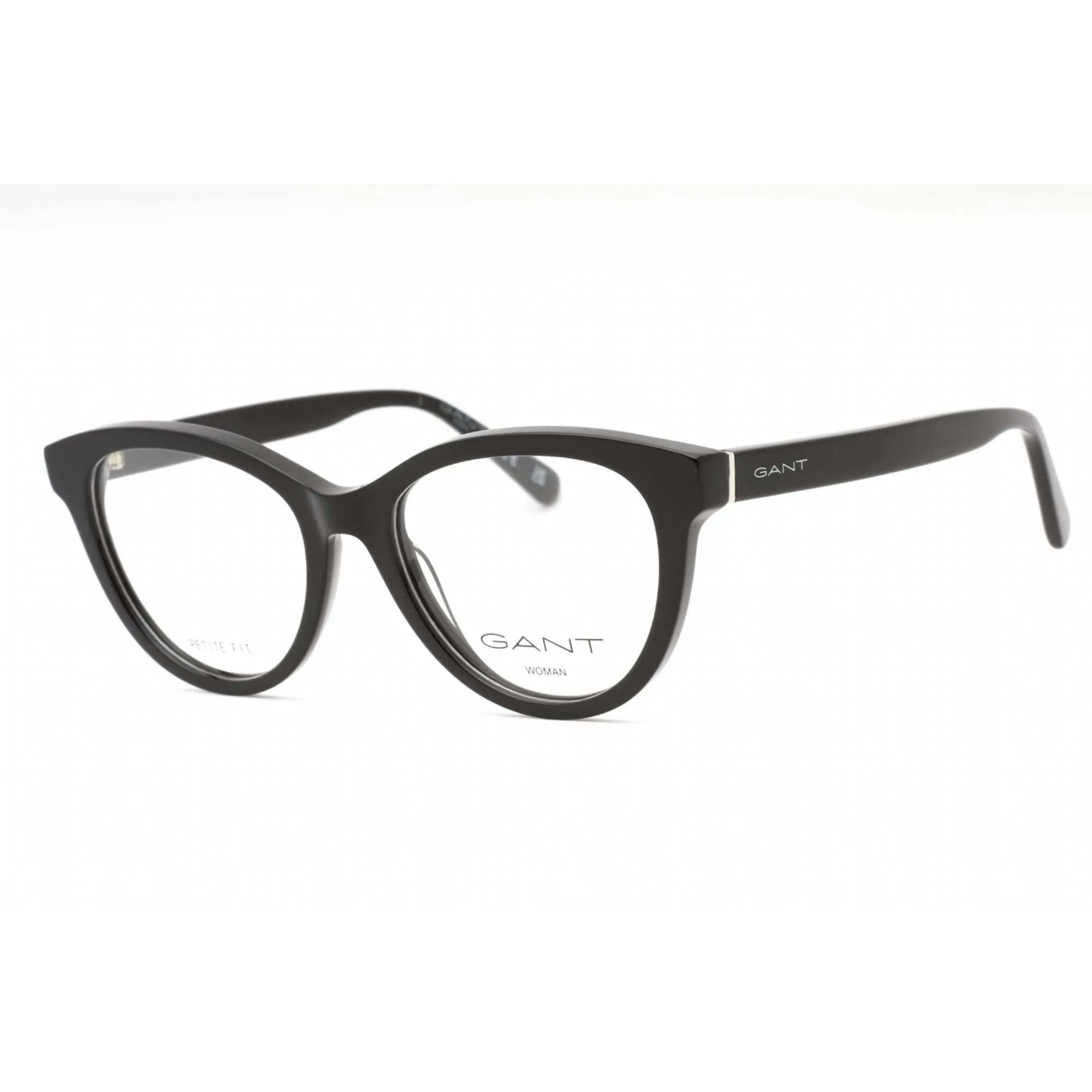 Gant Women's Eyeglasses - Shiny Black Plastic Cat Eye Full Rim 50mm Frame | GA4153 001