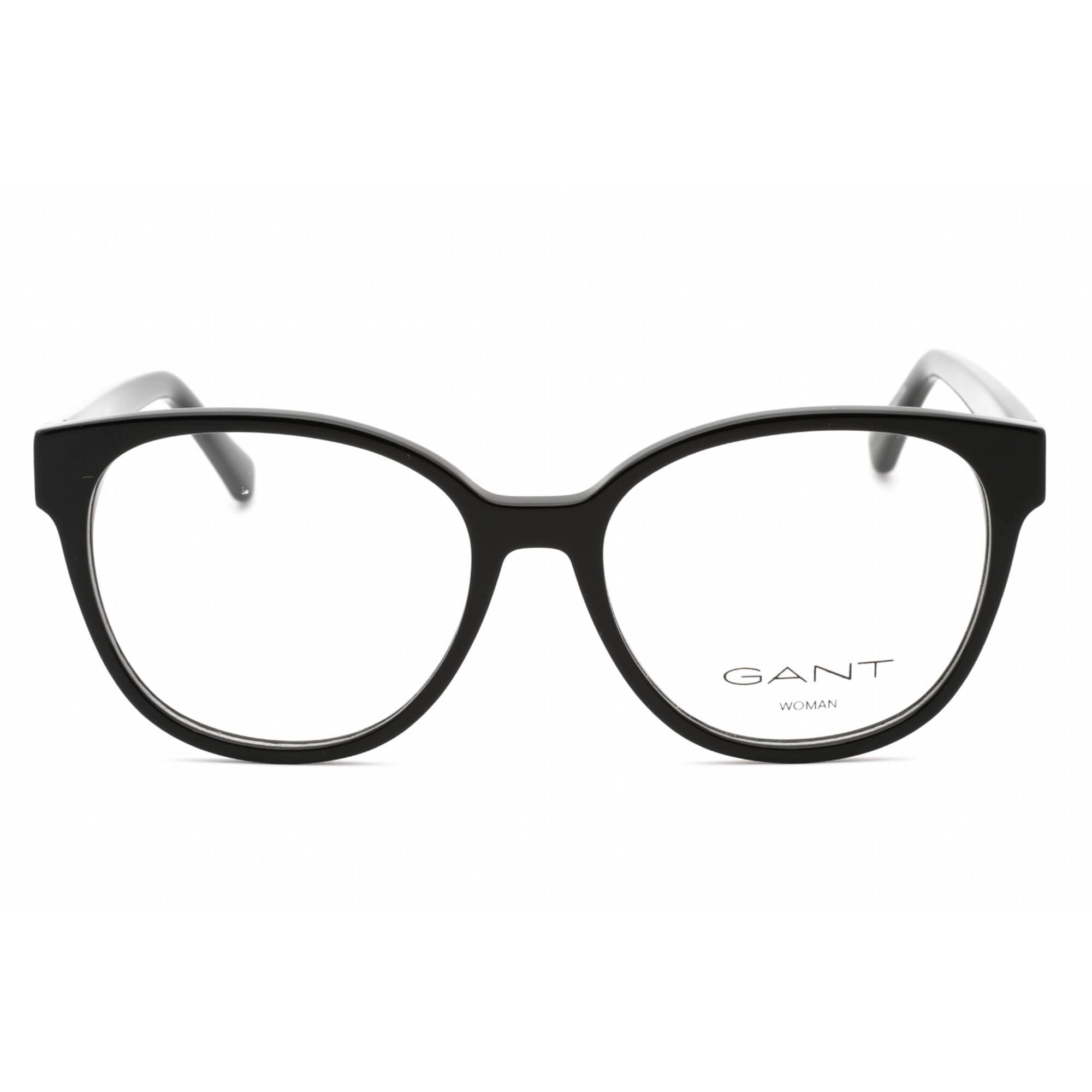 Gant Women's Eyeglasses - Shiny Black Plastic Full Rim Round Shape Frame | GA4131 001