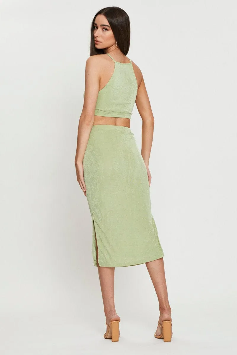 Green Midi Dress Bodycon