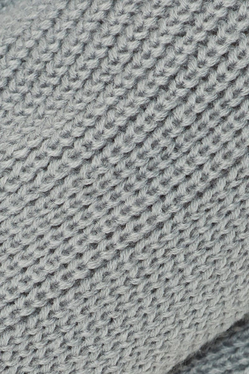Grey Jumper Roll Neck
